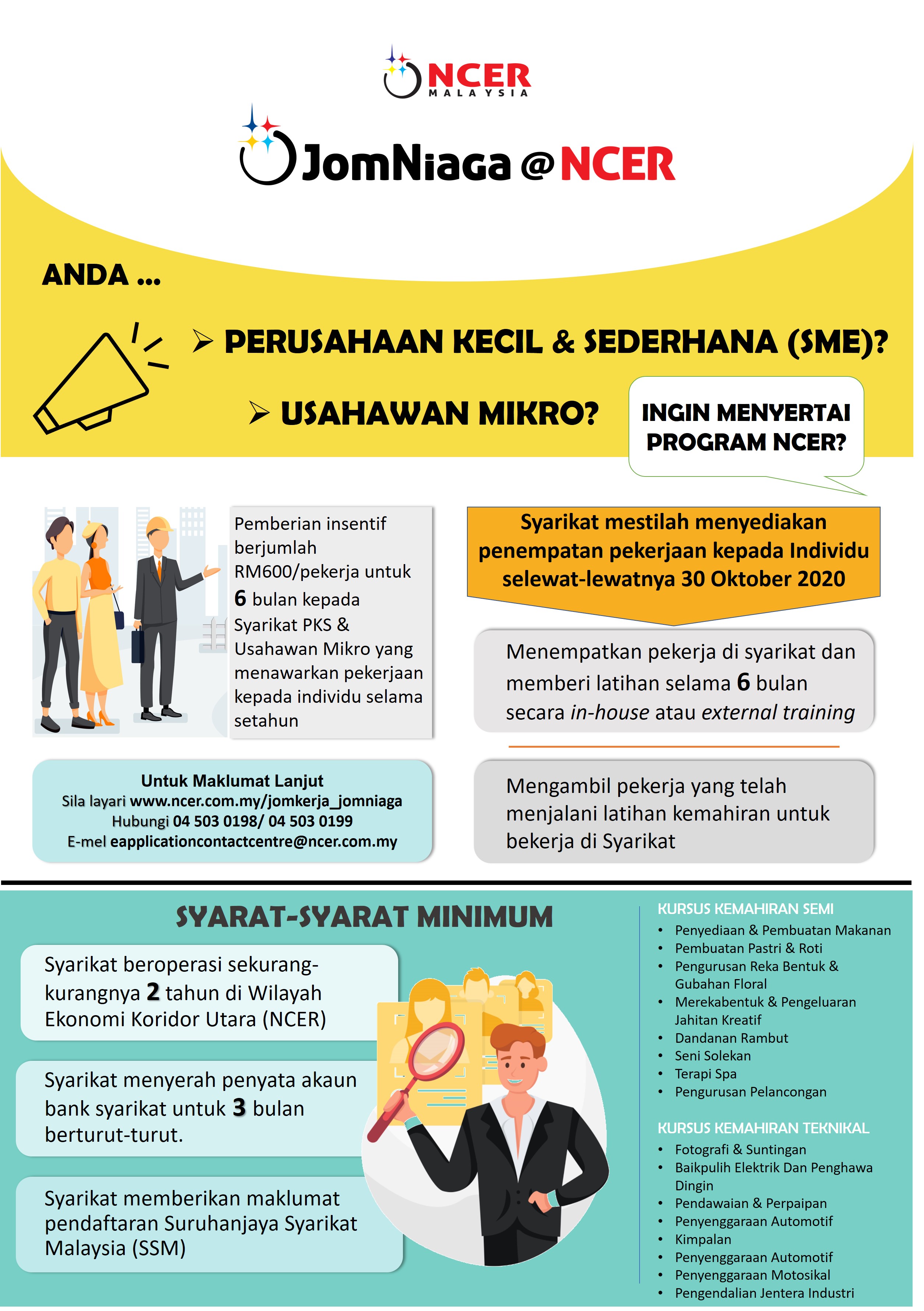 Program JomKerja@NCER dan JomNiaga@NCER